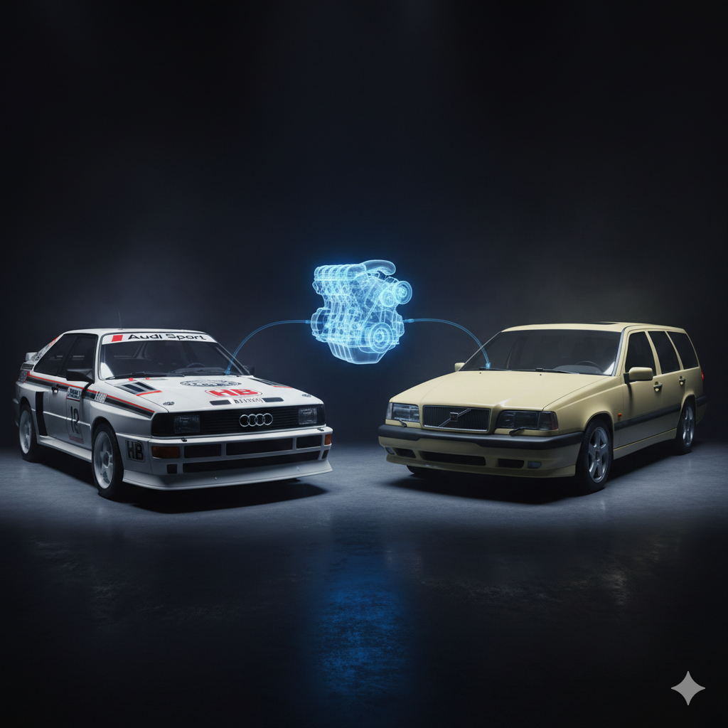 5 cilindros, five cylinder, inline 5, Audi Quattro, Volvo 850, Mercedes OM617, Audi RS3, TT RS, RS2 Avant, Fiat Coupe, Land Rover Td5, motores miticos, legendary engines, firing order, sonido motor, engine sound, downsizing, Group B