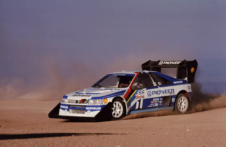 The Ari Vatanen's Peugeot 405 T16 in Pikes Peak