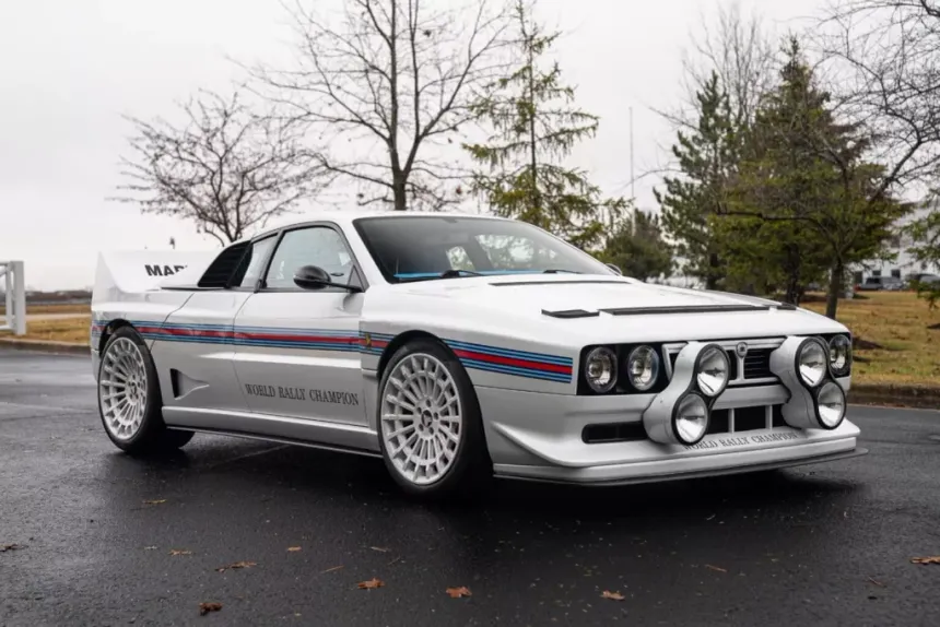 Kimera Automobili EVO37 restomod of the Lancia Rally 037 with carbon fiber body and 505 hp twin-charged engine in the Italian Piedmont