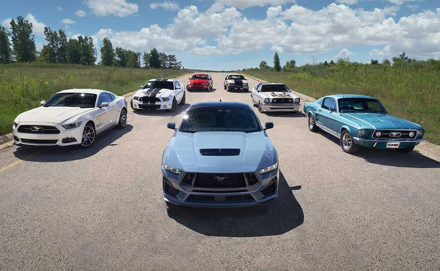 Todas las generaciones de Ford Mustang
