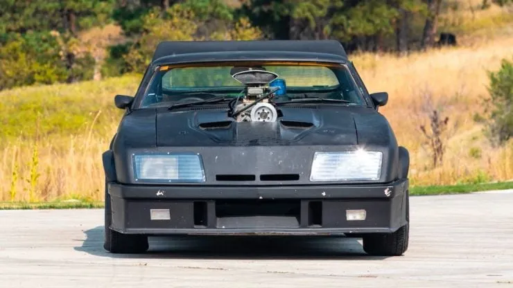 Front of the Mad Max Interceptor with fibreglass Concorde nose cone