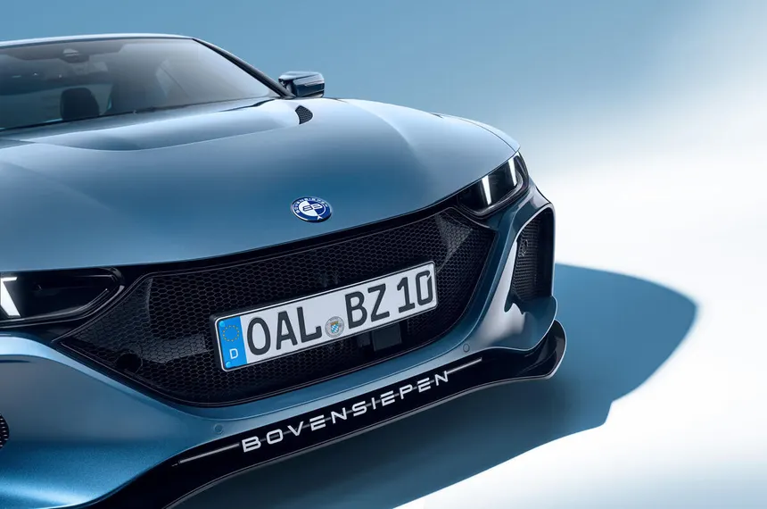 Bovensiepen Zagato static shot showing complete bodywork and signature double-bubble roof