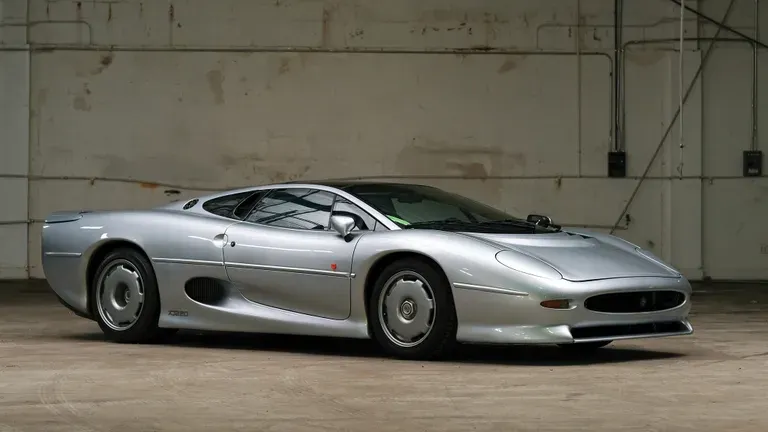Jaguar XJ220 1992, the fastest production car in the world for two years powered by a 3.5L twin-turbo V6