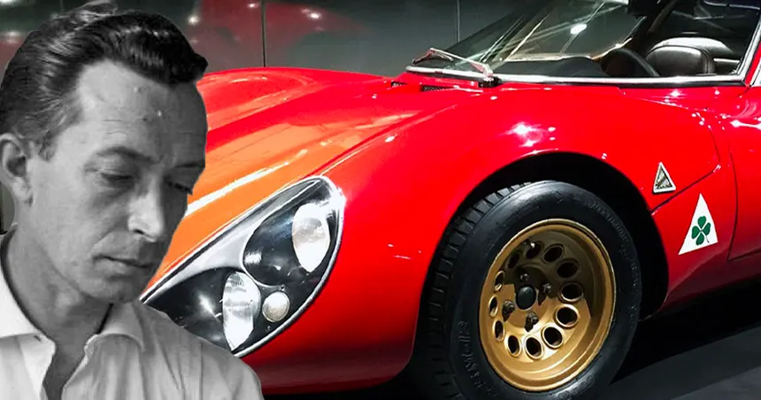 Franco Scaglione diseñador italiano Alfa Romeo BAT 33 Stradale Bertone