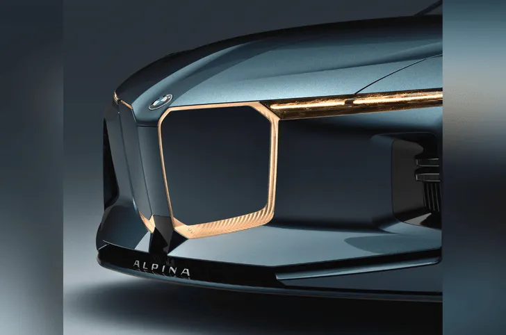 Vision BMW Alpina coupé unveiled at Villa d'Este 2026 with decolines under clear coat and 20-spoke wheels