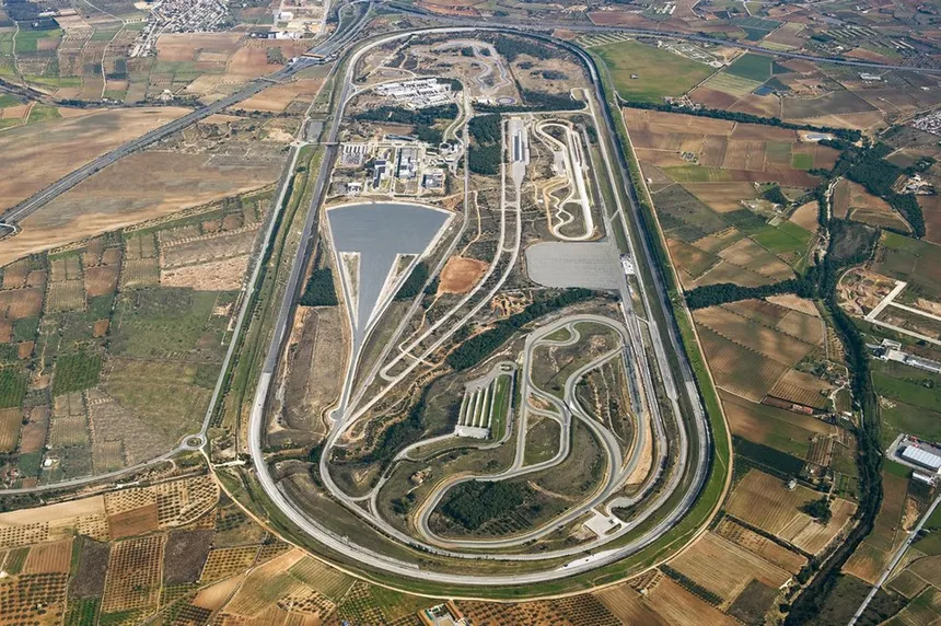 vista aerea del complejo de IDIADA en Tarragona