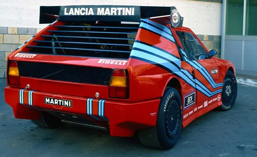 Lancia ECV2 1988 Martini Bianco Perla livery Group S prototype Heritage HUB Turin