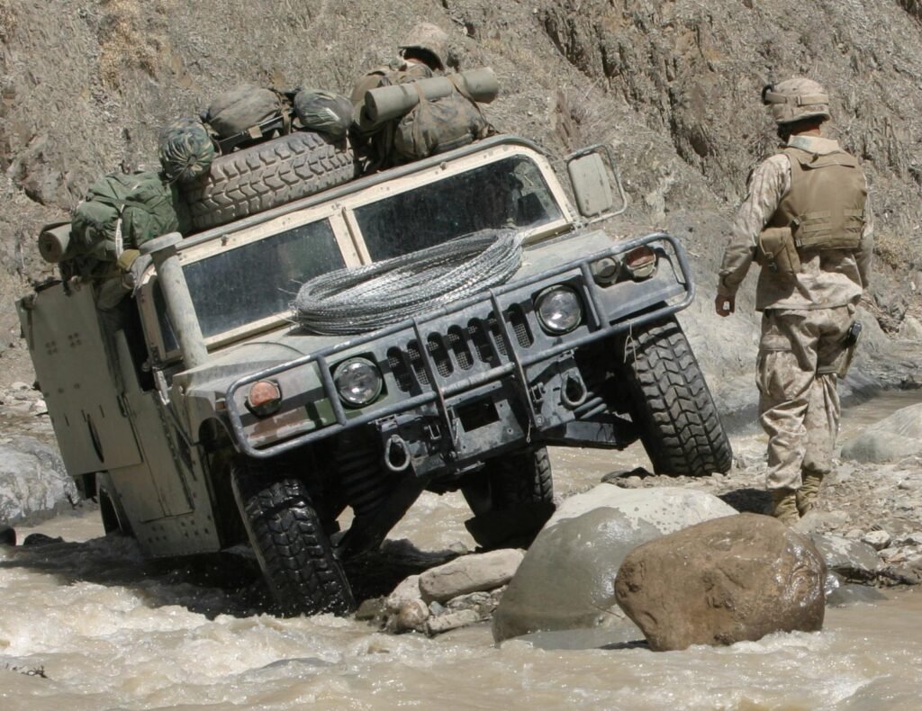 humvee in action