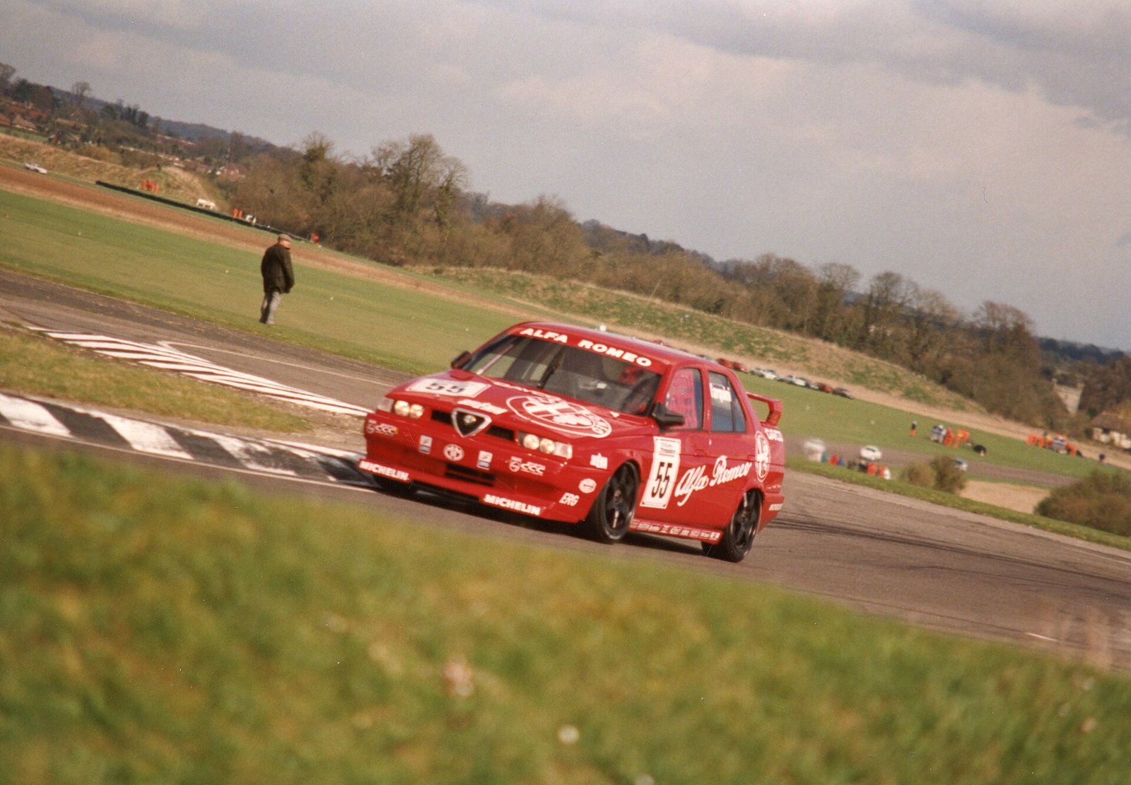 Alfa Romeo 155 di Gabriele Tarquini al BTCC di Thruxton nel 1994