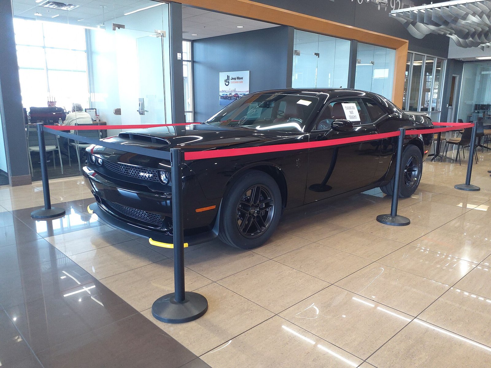 Black Dodge Challenger SRT Demon 170 on display