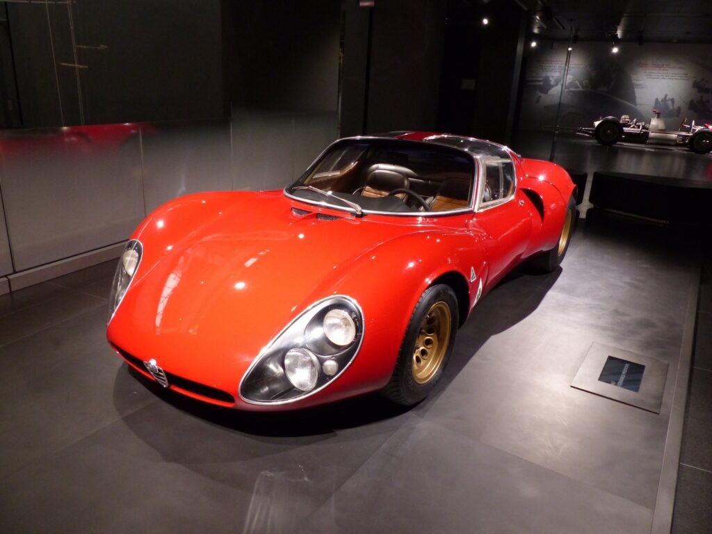 1967 Alfa Romeo 33 Stradale at the Alfa Romeo museum in Arese