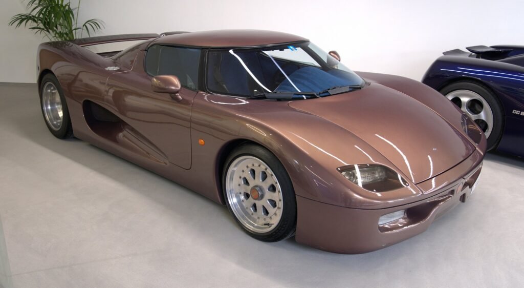 The 1990s Koenigsegg CC prototype, the first Koenigsegg, designed around the Motori Moderni flat-12