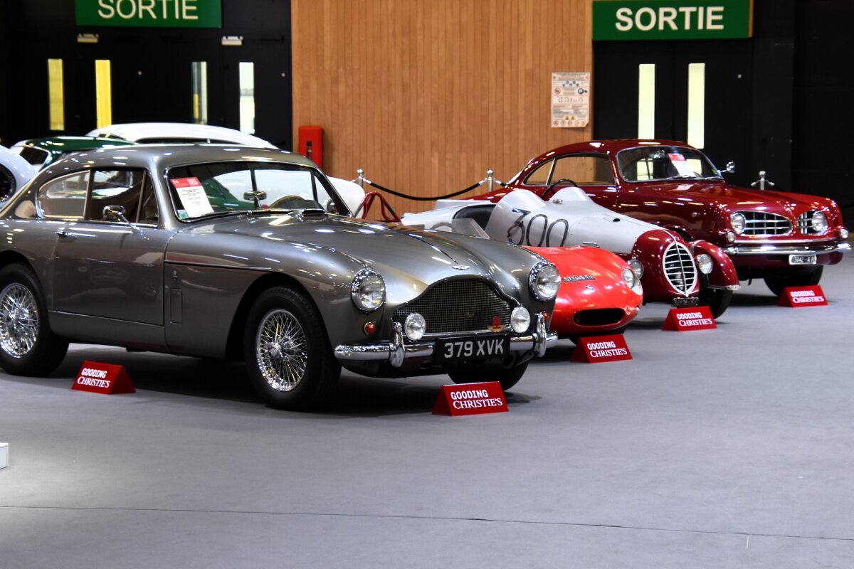 The 1947 Fiat 750 Pulidori on display at Rétromobile Paris in 2026, lot 21, which went unsold