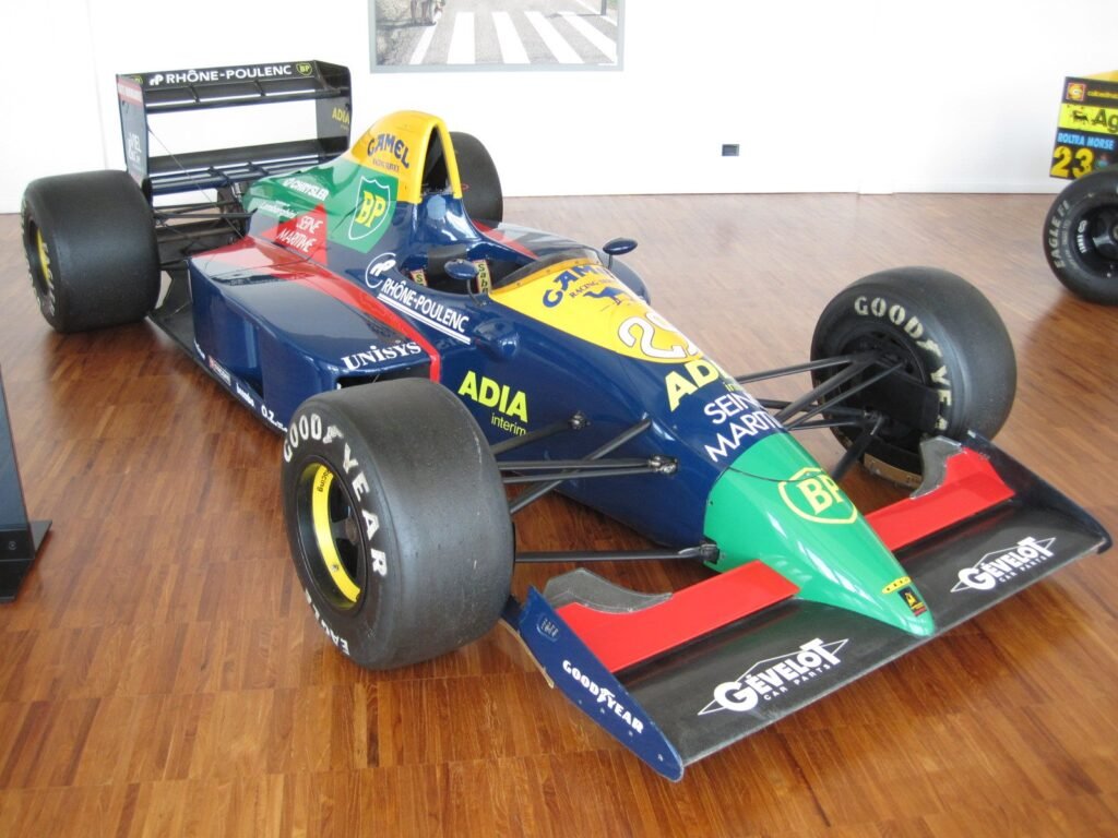 1989 Larrousse Lola LC89 with Lamborghini power, the car Alliot qualified fifth at Jerez