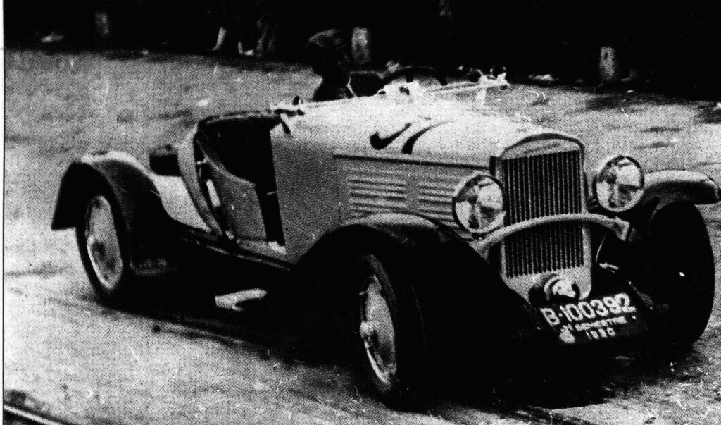 Una Nacional Pescara sulla salita della Rabassada a Barcellona nel 1930