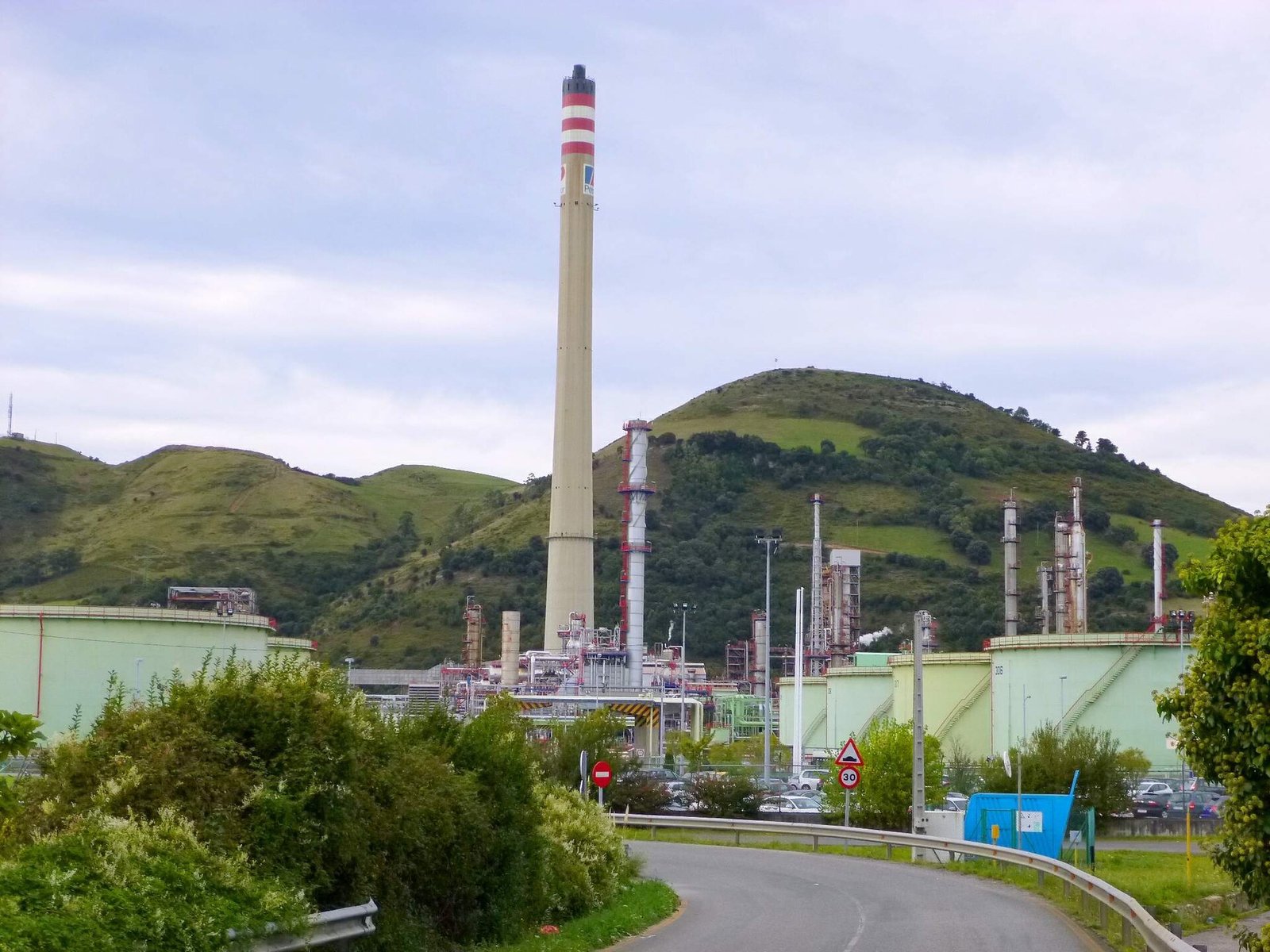 Petronor refinery at Muskiz, one of Spain's eight crude refineries