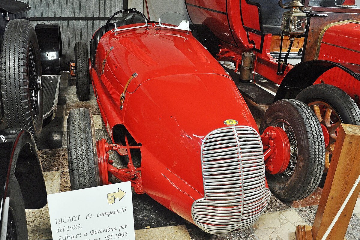 Ricart da competizione del 1929 costruita a Barcellona negli anni della Ricart-España, nella collezione Salvador Claret