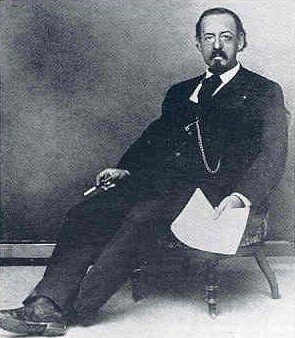 Ritratto di Siegfried Marcus seduto