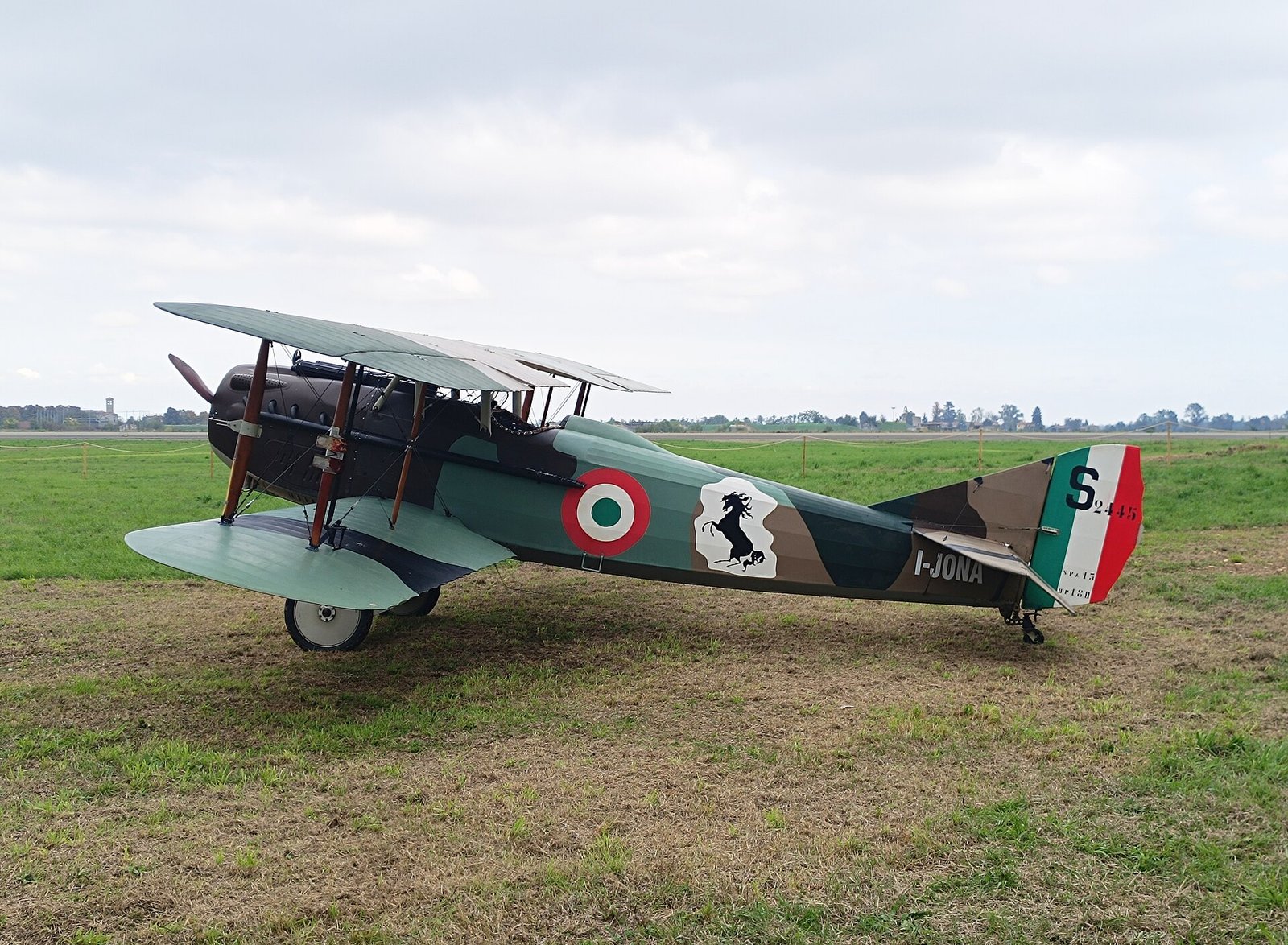 Replica dello SPAD XIII di Francesco Baracca con motore Hispano-Suiza