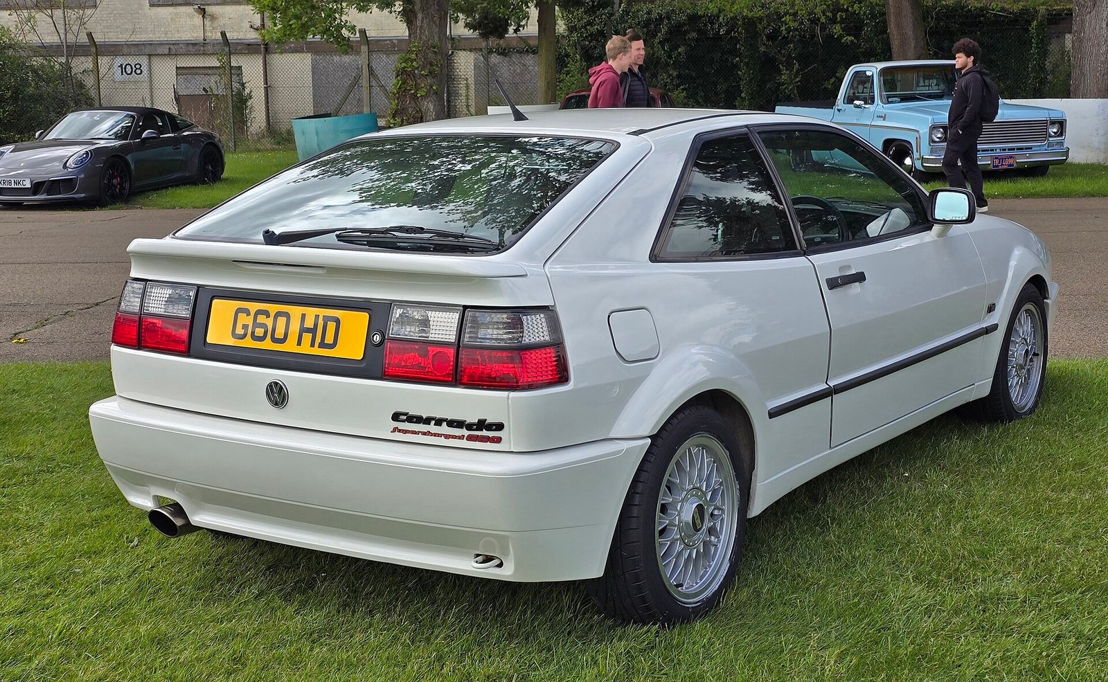 Rear of a Volkswagen Corrado G60, where the active spoiler hides